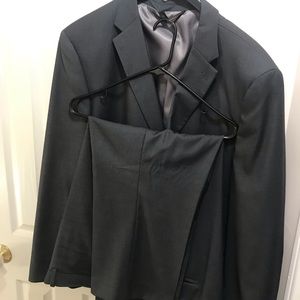 2 piece charcoal suit